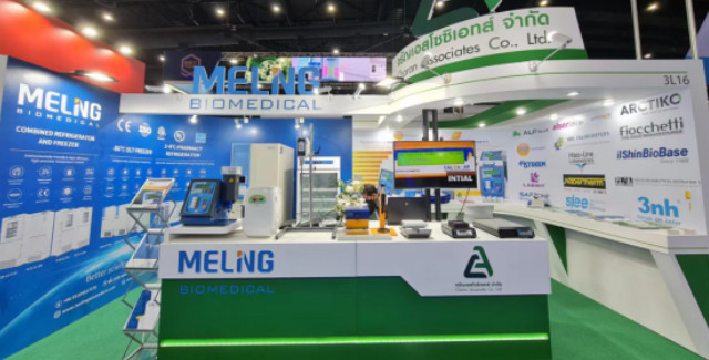 Meling Biomedical y Charan Associates Co.， Ltd.参与联合Exposición de labororio de Tailandia